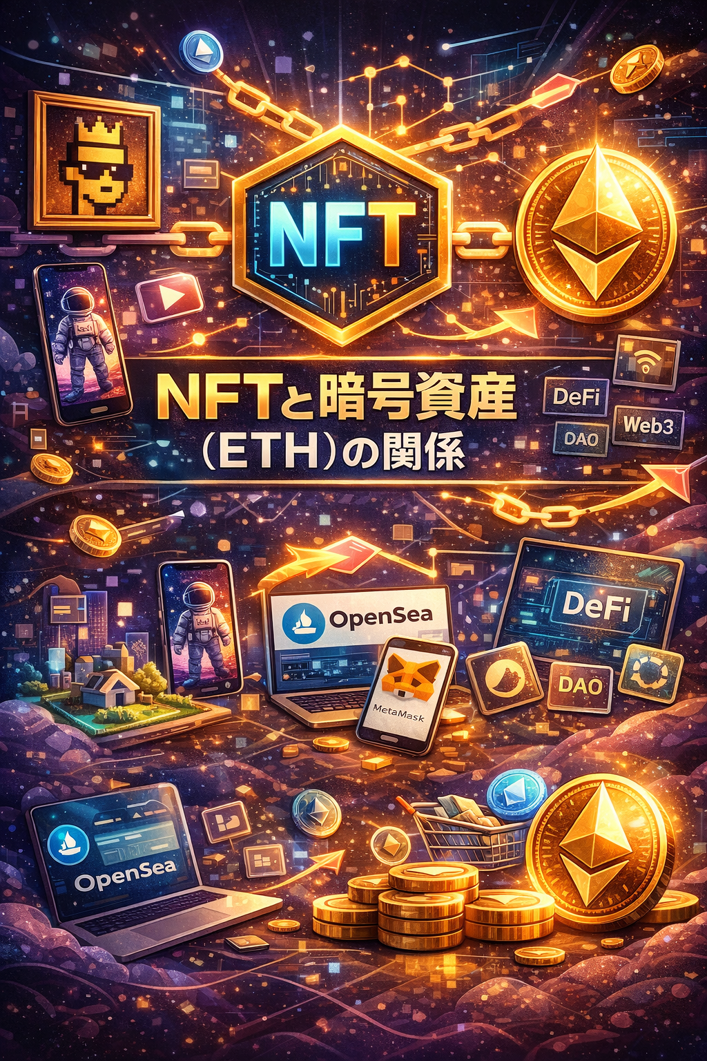 NFTと暗号資産（ETH）の関係を徹底解説
